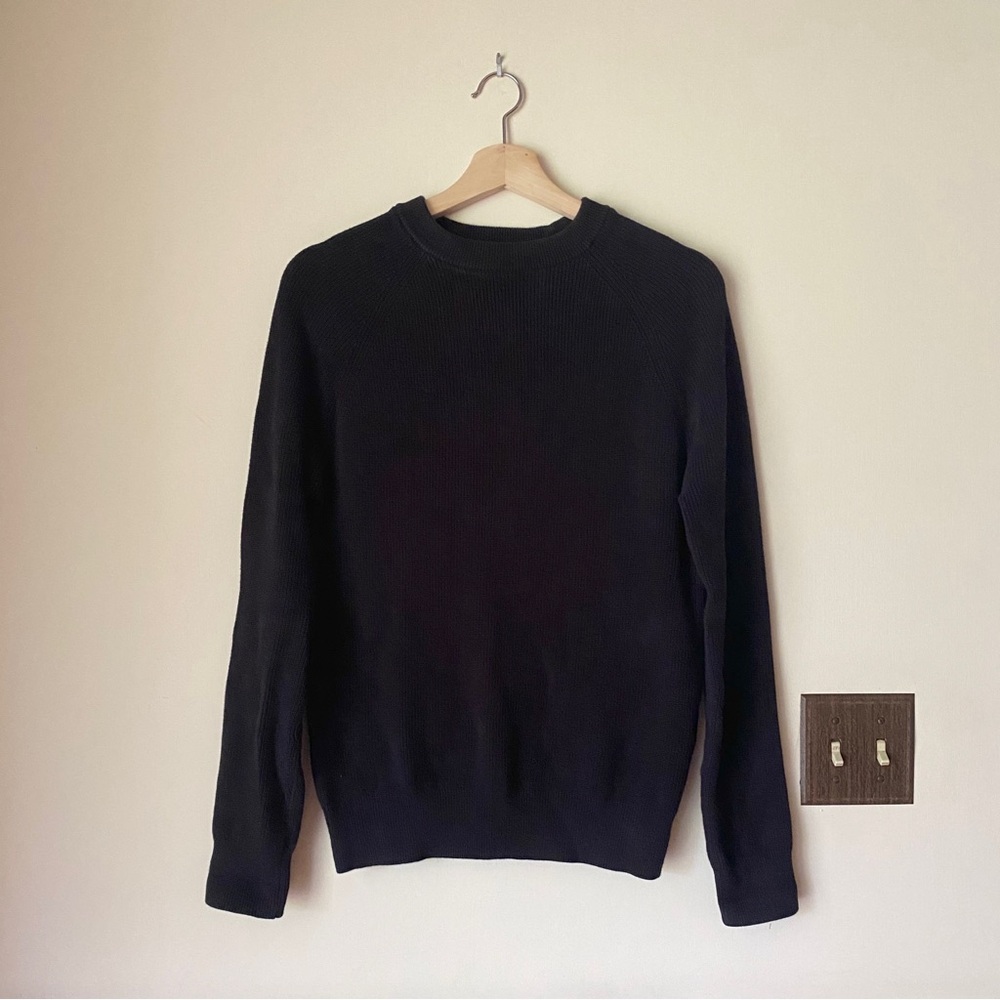 fisherman sweater Zara small - 100% cotton - black - classic details